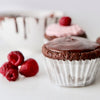 Good Dee's Chocolate Cupcakes with Raspberry Filling and Chocolate Ganache
