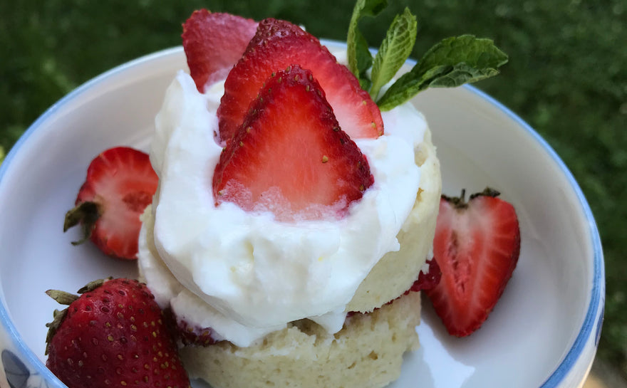 Chef Taffiny's Strawberry Shortcake for One