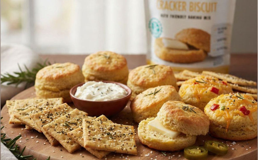 Keto Crackers & Biscuits: 7 Ways to Use One Sugar Free Mix