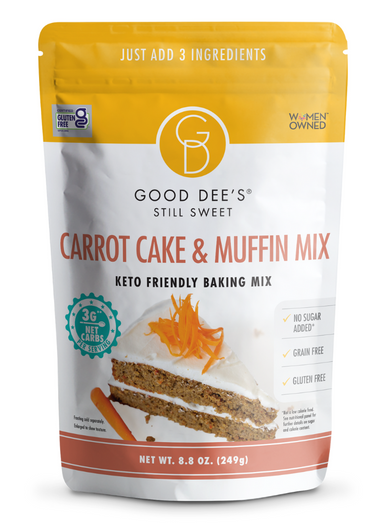 Back in stock! Carrot Keto Muffin & Cake Mix- Gluten Free and No Added Sugar
