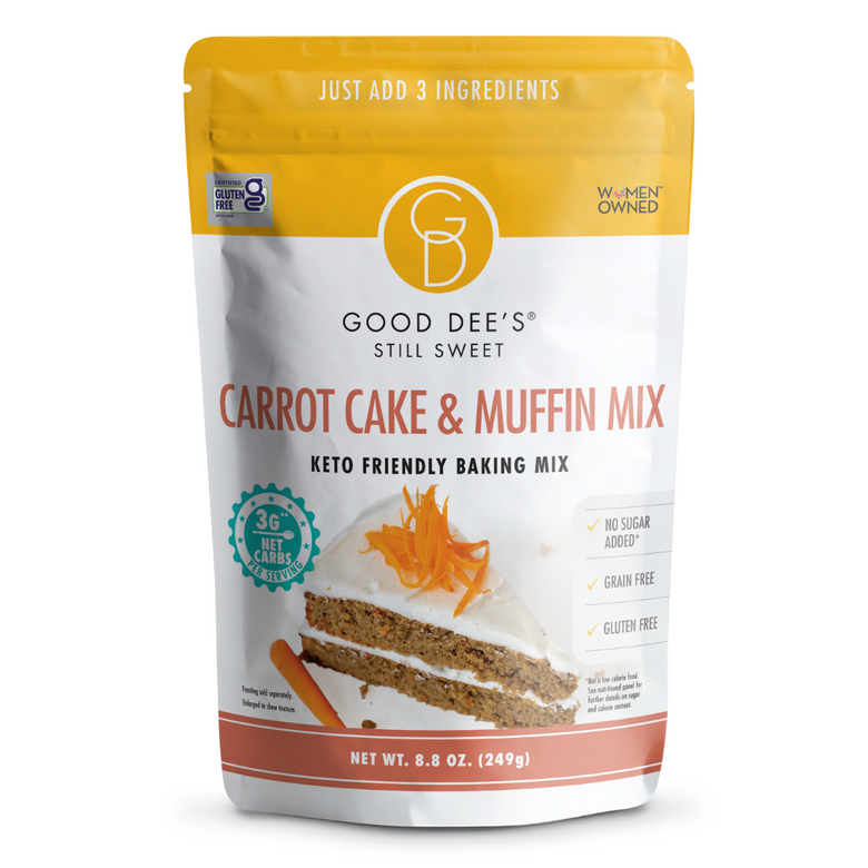 Back in stock! Carrot Keto Muffin & Cake Mix- Gluten Free and No Added Sugar