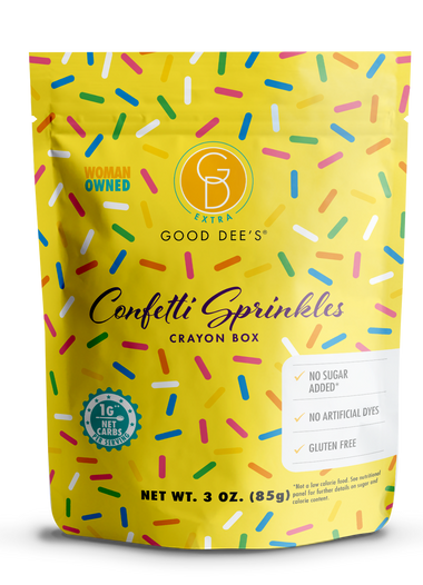 New! Keto Confetti Sprinkles Gluten Free and No Added Sugar