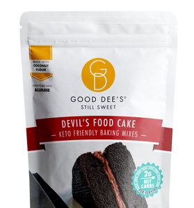 Good Dee's Devil's Food Cake -  Low Carb Keto Cake Mix, Grain-Free, Gluten-Free & No Sugar Added* Cake Mix