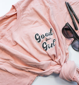 Good Dee's Girl T- Shirt (Pale Pink)